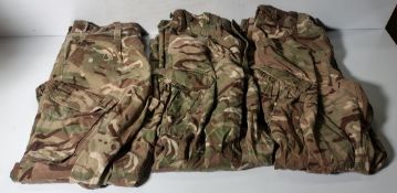 Various types of ex-military camo clothing - may include accessories - 188kg – may require repair