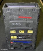 Hardigg transport and storage case - L 870 x W 560 x H 240mm - MISSING A LID
