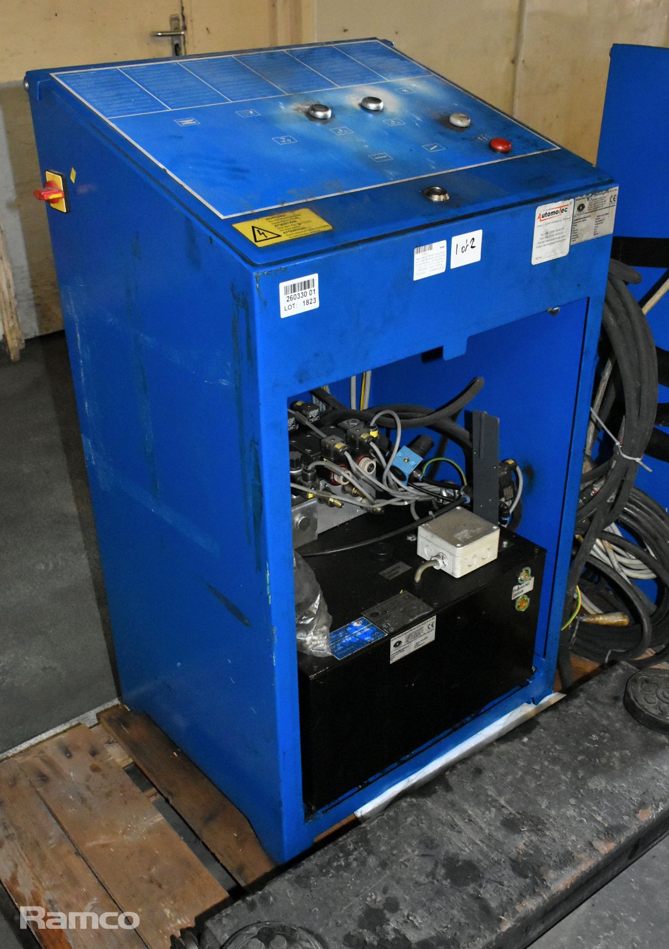 Maschinenbau Haldenwang GmbH scissor vehicle lift - full details in the description - Image 10 of 14