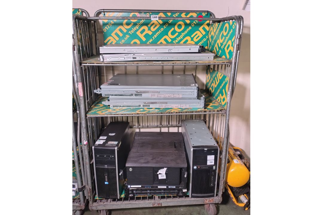 HP desktop computer, rack servers and more - details in description - Image 1 of 5