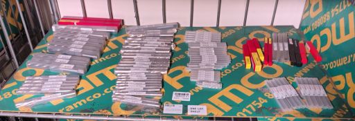 Approximately 90x mixed HSS metric/imperial reamers