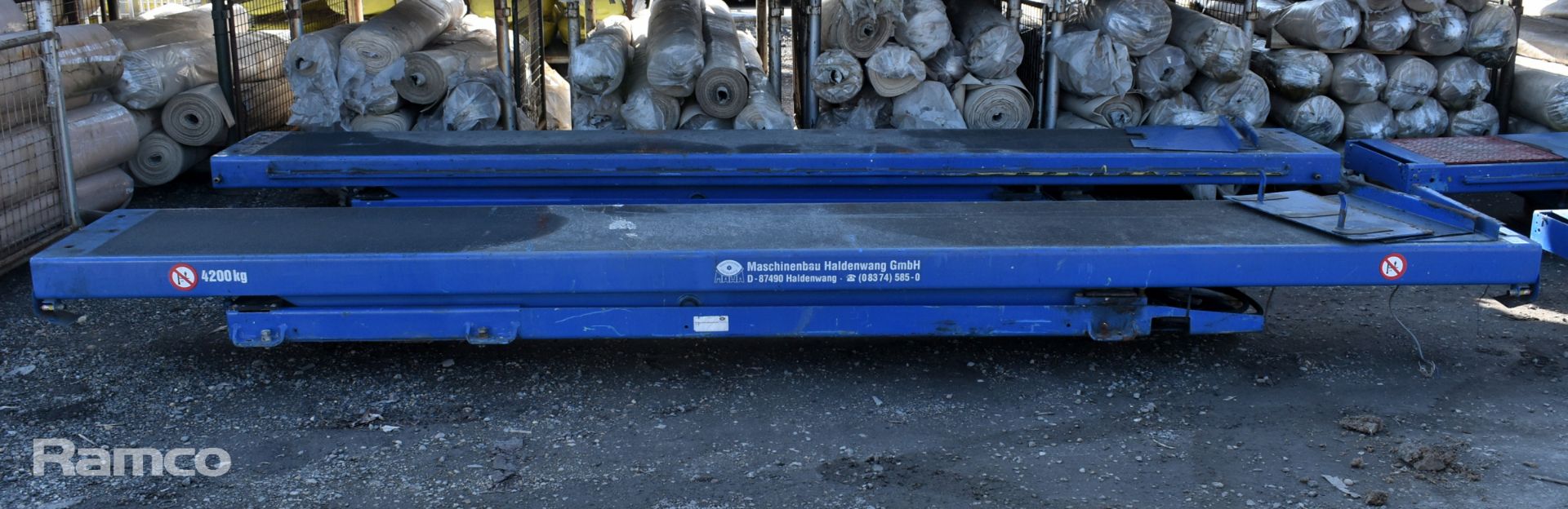Maschinenbau Haldenwang GmbH scissor vehicle lift - full details in the description