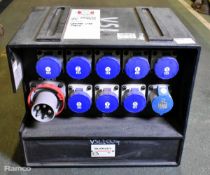Blakley Electrics A7191553 400V 3-phase power distribution box - 9x 32A sockets