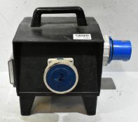 Portable power distribution box - 2x 32A sockets - W 410 x D 360 x H 340mm