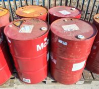 4x drums of Mobil and Terrestic oil - full details in the description