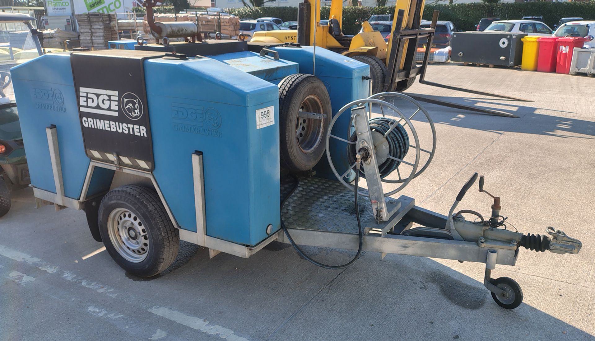 2005 Edge V2200 MD Grimebuster pressure washer on Knott trailer (2006) - details in desc. - Image 8 of 17