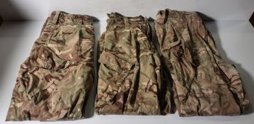 Various types of ex-military camo clothing - may include accessories - 222kg – may require repair