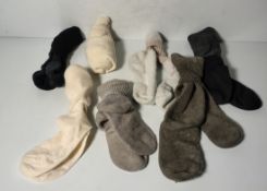 Various mixed socks - various sizes - paired & unpaired - unknown quantity - 195kg