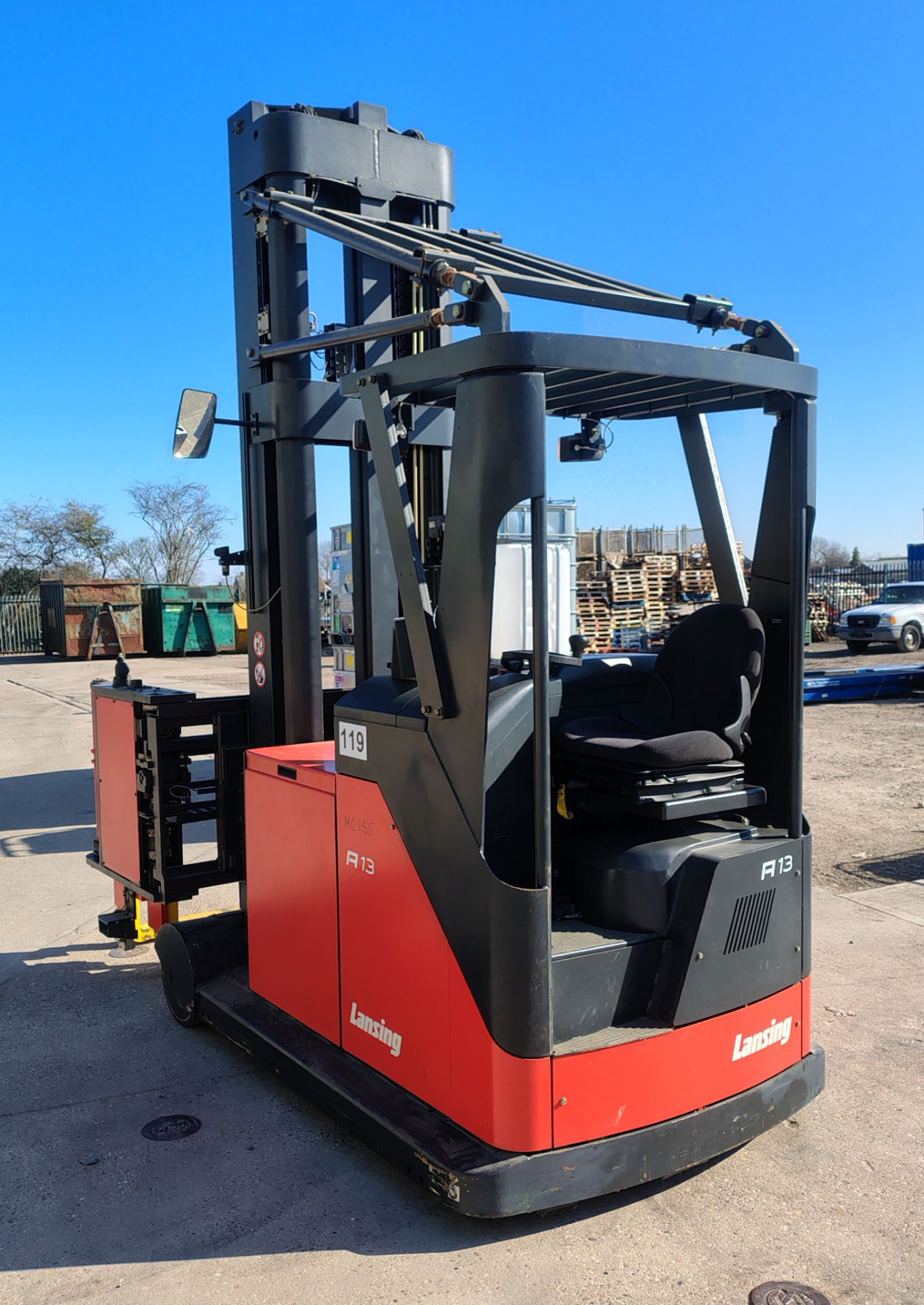 Lansing Linde Ltd A13 electric side loader forklift - full details in the description - Image 19 of 37