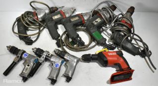 9 pieces to include Metabo pistol drills, 1/2