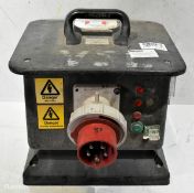 Rubber Box Co Ltd 415V power distribution box - 3x 32A sockets - W 480 x D 330 x H 330mm