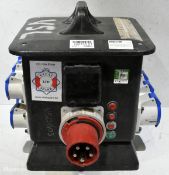 Portable power distribution box - 6x 16A sockets and 3x 32A sockets - W 430 x D 400 x H 410mm