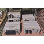 Vintage TV and radio equipment - 4x TM3SM/10 transmitter unit and 1x AM14/64 power amplifier unit