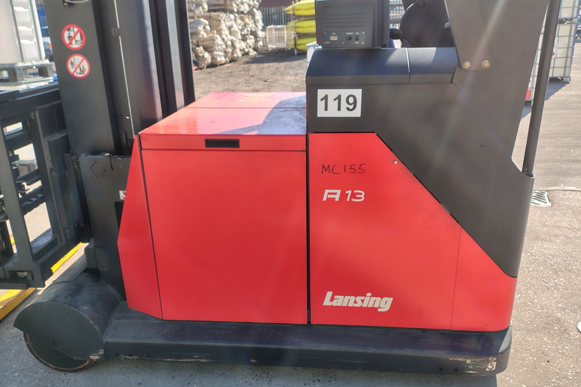Lansing Linde Ltd A13 electric side loader forklift - full details in the description - Image 15 of 37