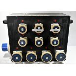 Portable 240V power distribution box - 6x 16A sockets and 4x 32A sockets -SPARES OR REPAIRS
