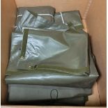 10x Passageway groundsheets -Approximatley 12ft x 10ft