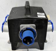 Portable power distribution box - 4x 32A sockets - W 400 x D 390 x H 330mm