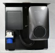 Project EV APEX-7S single-phase 7.3kW AC electric vehicle charger with mounting plate