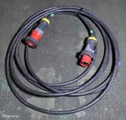 Mennekes PowerTOP Xtra 63A 415V extension lead - Approximate length: 15m