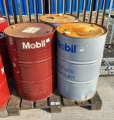 3x drums of Mobil oil - full details in the description