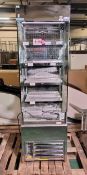 Frost Tech SD60/60HC slimline stainless steel multideck - W 600 x D 600 x H 1950mm