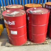 2x Mobil Vacuoline 128 high performance circulating oil - 208L drums & 2x Terrestic T68 - 208L drums