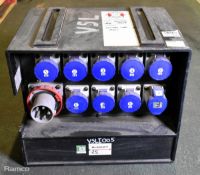 Blakley Electrics A7191553 400V 3-phase power distribution box - 9x 32A sockets