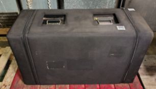 Black soft case with flight case - W 1020 x D 650 x H 360mm