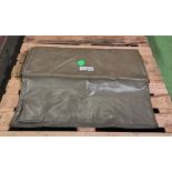 Ground sheet - Approximately 17.5ft x 14.5ft - With eyelets - Minor damages