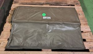 Ground sheet - Approximately 17.5ft x 14.5ft - With eyelets - Minor damages