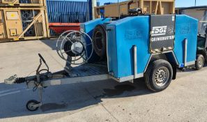 2005 Edge V2200 MD Grimebuster pressure washer on Knott trailer (2006) - details in desc.