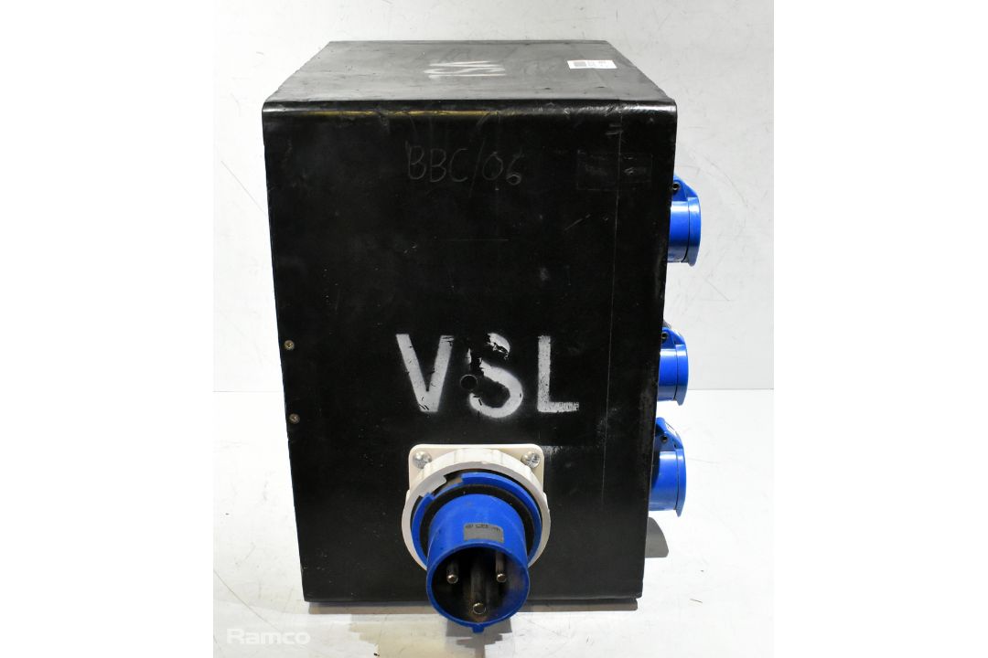 Portable power distribution box - 6x 16A and 2x 32A sockets - W 510 x D 320 x H 410mm - Image 6 of 6