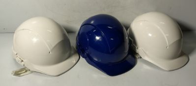 143x Safety hard hats - mixed sizes