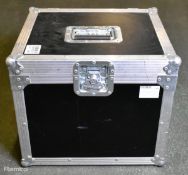 Flight case with internal divider and foam lining - W 430 x D 370 x H 370mm