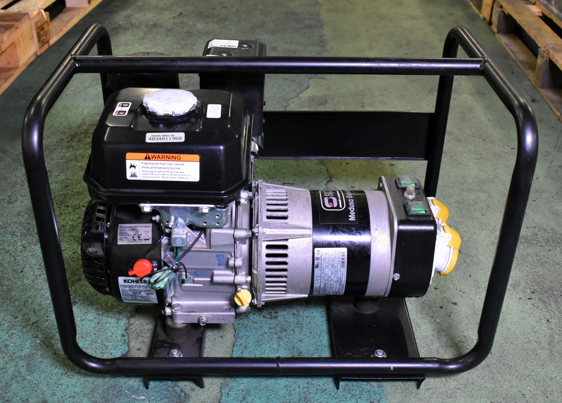 SIP Medusa 04534 petrol generator - 2.5 kVA - W 640 x D 430 x H 460mm - Image 3 of 7