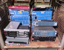 Audio & visual equipment - 8x APT audio processing rack units & more - full details in the desc.