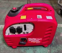 Clarke Power IG2200A 2.2kVA inverter petrol generator 200W air cooled 4 stroke engine