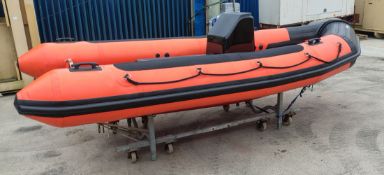 Avon Searider 4.7m rigid inflatable boat (NO CRADLE - BOAT ONLY) - full details in description
