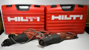 4x Hilti WSR 1400-PE 110V reciprocating saws - 1x NO POWER CABLE