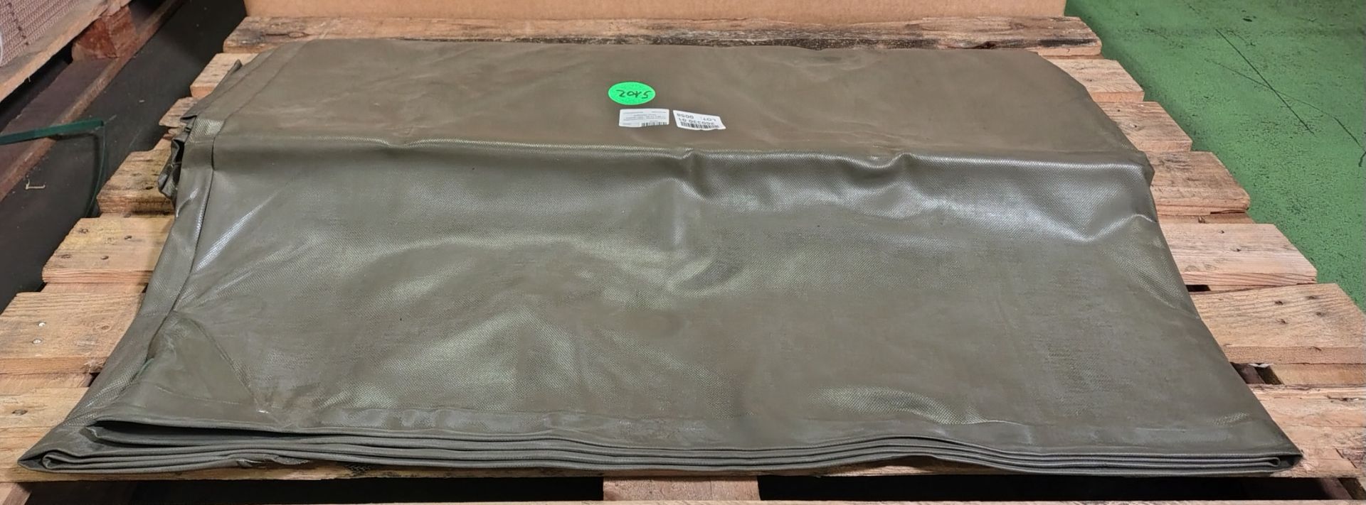 Ground sheet - Approximately 17.5ft x 14.5ft - With eyelets - Minor damages - Image 3 of 3
