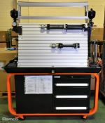 Festo Didactic hydraulic NG/size 6 1.5kW 900 psi ground training workstation - see desc.