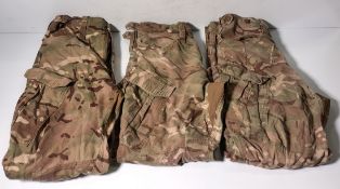 Various types of ex-military camo clothing - may include accessories - 188kg – may require repair
