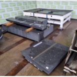 Floating surfacing table with various sized granite blocks - full details in the description