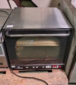 Chefmaster HEC819 stainless steel 4-shelf convection oven - W 600 x D 600 x 590mm