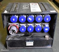 Blakley Electrics A7191553 400V 3-phase power distribution box - 9x 32A sockets
