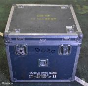 Transport and storage flight case - W 660 x D 585 x H 600mm - BROKEN HINGES
