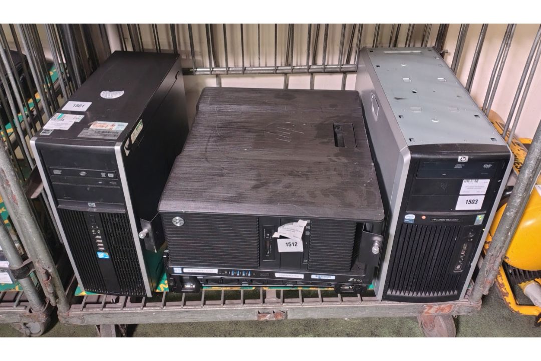 HP desktop computer, rack servers and more - details in description - Image 4 of 5