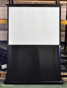 3x projector screens - Da-Lite and NOBO - full details in the description