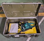 Makita DCS5000 professional 50cc petrol chainsaw in carry case - BARE UNIT ONLY