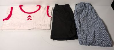 Various types of ex-military clothing - 210kg - may require repair or be as spares